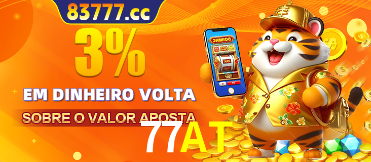 Promoção para baixar e instalar o aplicativo do cassino 77AT. O banner oferece uma recompensa de R1aR1aR8, com a imagem de uma cobra sobre moedas de ouro.